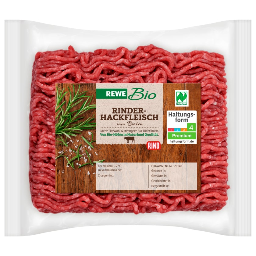 REWE Bio Rinderhackfleisch 250g